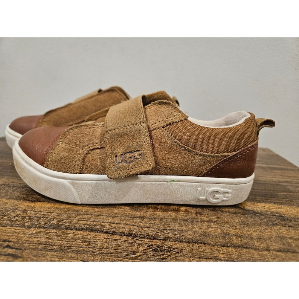 UGG Rennon Low Toddler Sneakers Chestnut Brown Suede Leather 1117454T‎ Size 11 - Picture 3 of 8